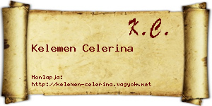 Kelemen Celerina névjegykártya